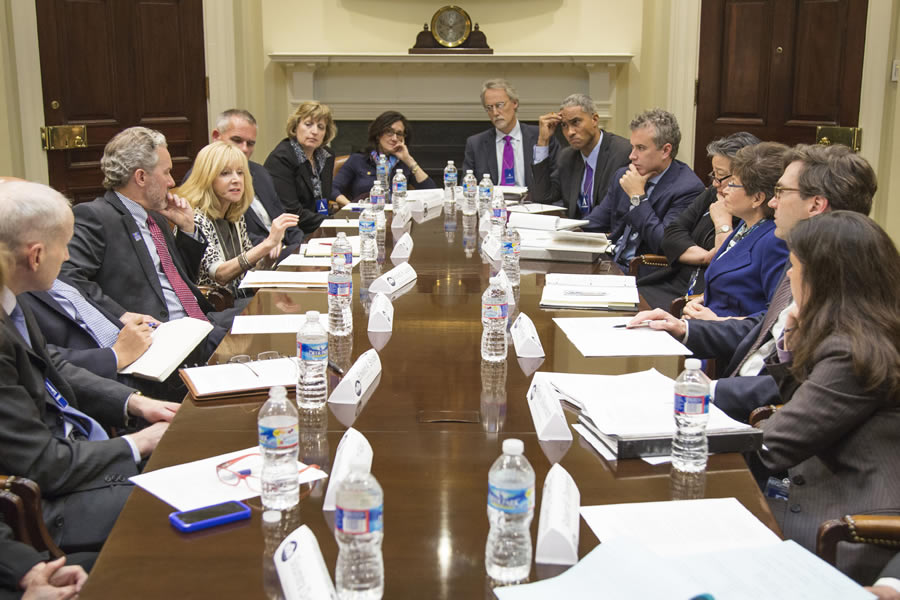 Business School Deans at the White House 2014