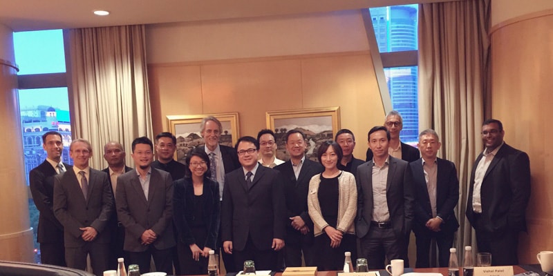 Executives meeting in Shanghai