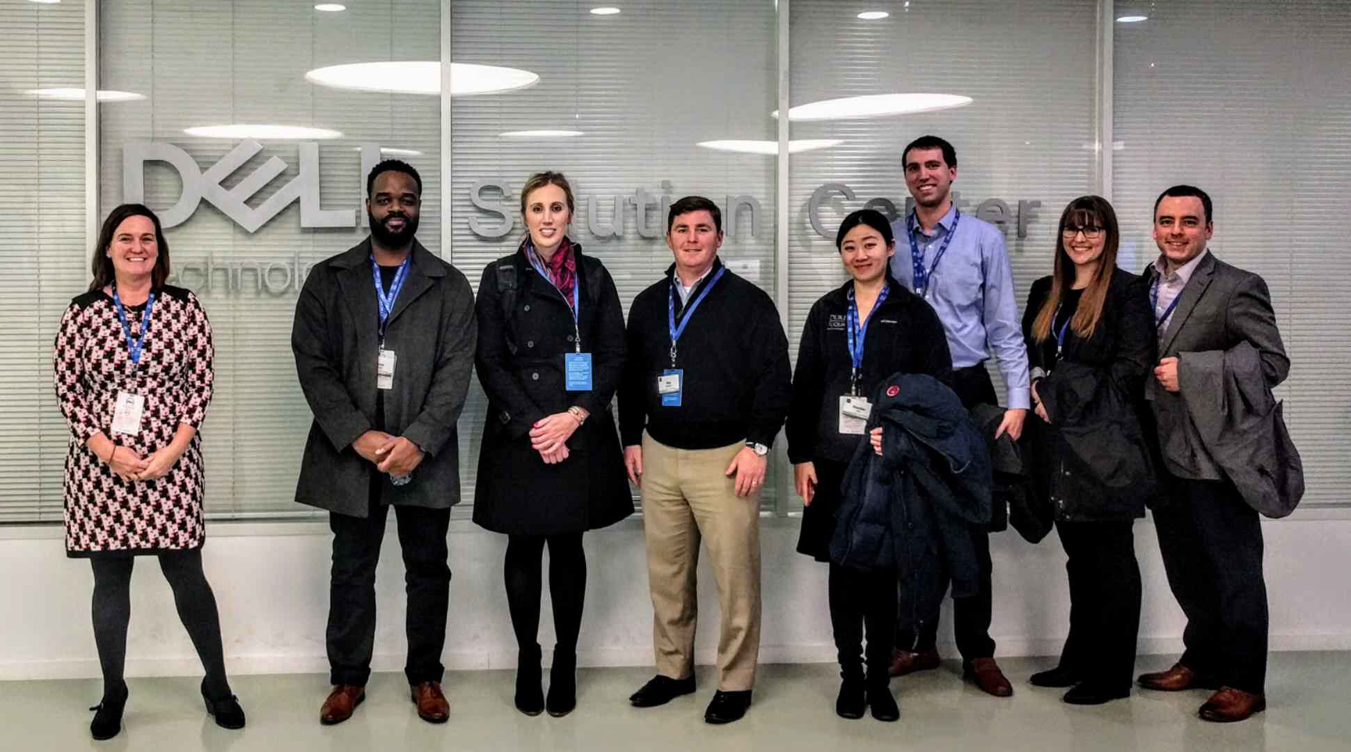 Students at a corporate visit to DELL